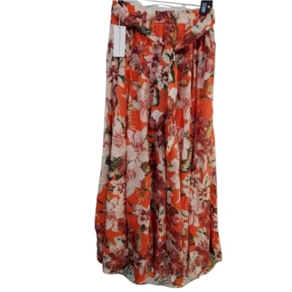 Truly 4 you Gorgeous flowy tropical floral maxi skirt plus size 2X - Picture 2 of 9
